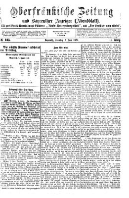 Oberfränkische Zeitung und Bayreuther Anzeiger (Bayreuther Anzeiger) Sonntag 9. Juni 1878