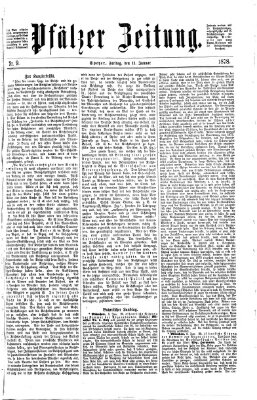 Pfälzer Zeitung Freitag 11. Januar 1878