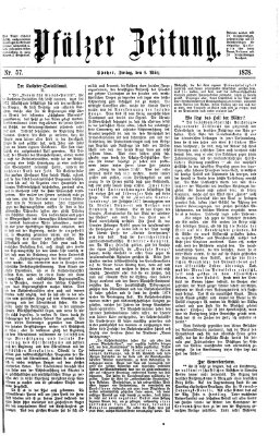 Pfälzer Zeitung Freitag 8. März 1878