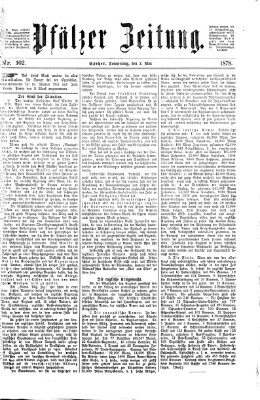 Pfälzer Zeitung Donnerstag 2. Mai 1878