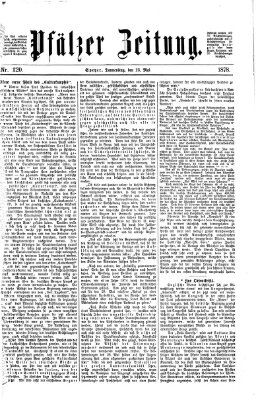 Pfälzer Zeitung Donnerstag 23. Mai 1878