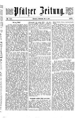 Pfälzer Zeitung Mittwoch 3. Juli 1878