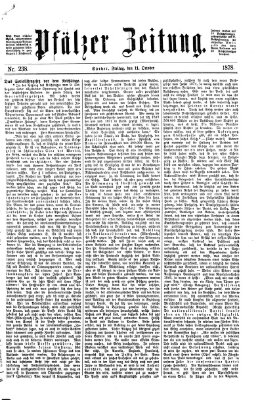 Pfälzer Zeitung Freitag 11. Oktober 1878