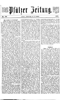 Pfälzer Zeitung Donnerstag 19. Dezember 1878
