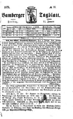 Bamberger Tagblatt Freitag 11. Januar 1878